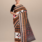 White black red cotton handloom bichitrapuri sambalpuri saree