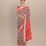 Black dark green silk handloom sambalpuri saree