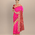 Purple coffee silk handloom sambalpuri saree