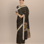 Black silk handloom sambalpuri saree