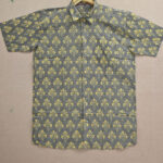 Exclusive gray sambalpuri cotton gents shirt