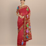 Red red silk handloom sambalpuri saree
