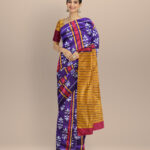 Purple silk handwoven khandua saree