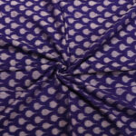 Navy blue gray cotton handloom sambalpuri fabric