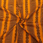 Yellow multicolour cotton handloom sambalpuri fabric