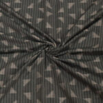 Grey gray cotton handloom sambalpuri fabric