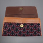 Maroon Black Handmade Cotton Purse