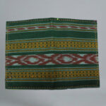 Dark green golden cotton handmade card holder