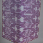 Lavender gray handmade cotton card holder