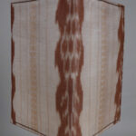 Cream brown handmade cotton card holder