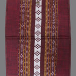 Maroon golden handmade cotton folder