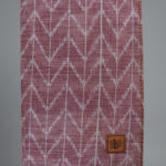 Beige white handmade cotton notepad