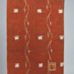 Mustard white handmade cotton notepad