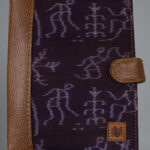 Brown multicolour cotton handmade notebook