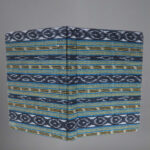 Black multicolour cotton handmade notepad