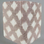Beige white handmade cotton notepad