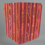 Maroon multicolour handmade cotton notepad
