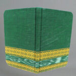 Dark green golden handmade cotton notepad