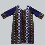 Exclusive Gray and Purple (Tie and Dye) Cotton Sambalpuri Ladies Kurti