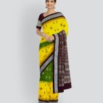 Multicolor Coffee Silk Handloom Bomkai Saree