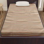 Carrot Orange Buff Handmade Cotton Bedsheet