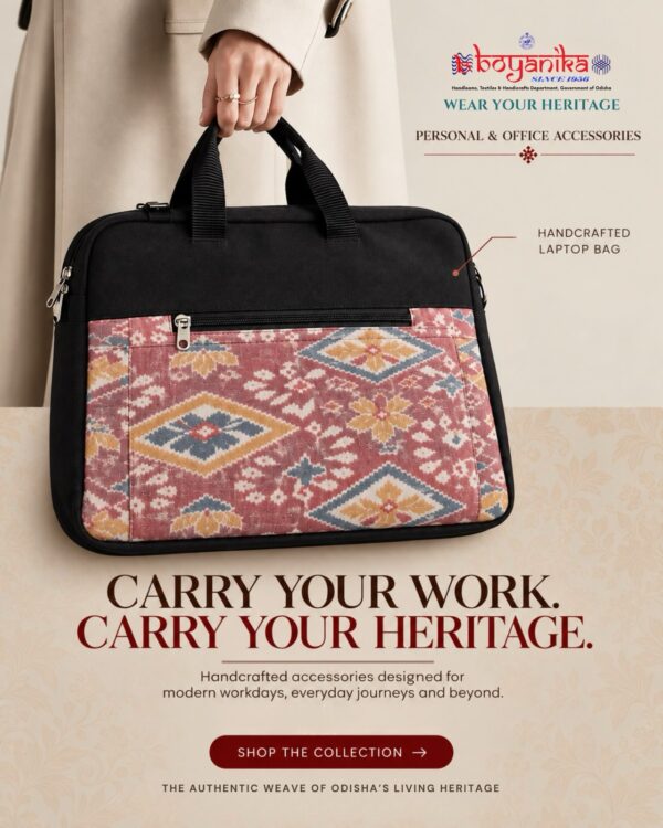 BOYANIKA | HANDCRAFTED LAPTOP BAG — CARRY YOUR WORK. CARRY YOUR HERITAGE. Functional elegance. Timeless…