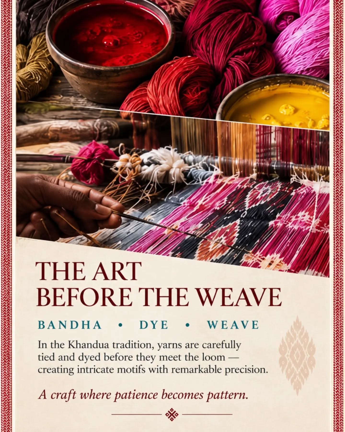 MORE THAN JUST A SAREE, IT’S A STORY. A GI-tagged handloom product, Khandua is a…