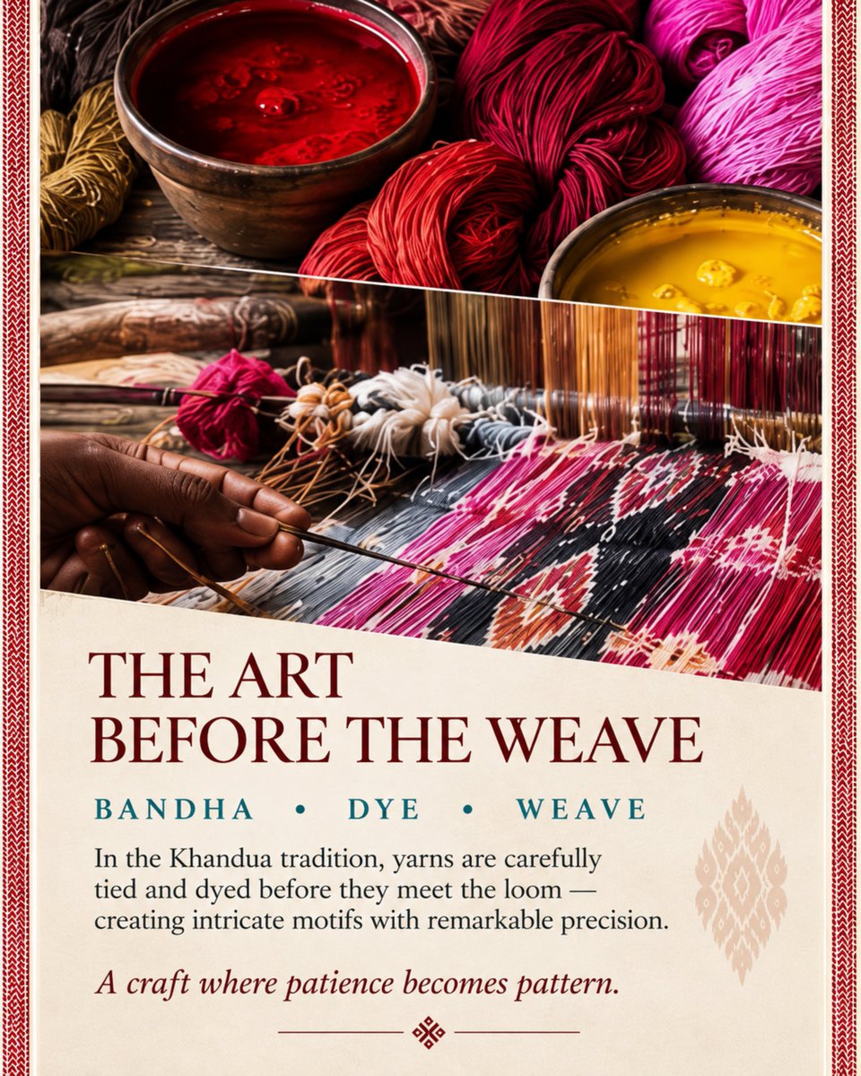 MORE THAN JUST A SAREE, IT’S A STORY. A GI-tagged handloom product, Khandua is a…