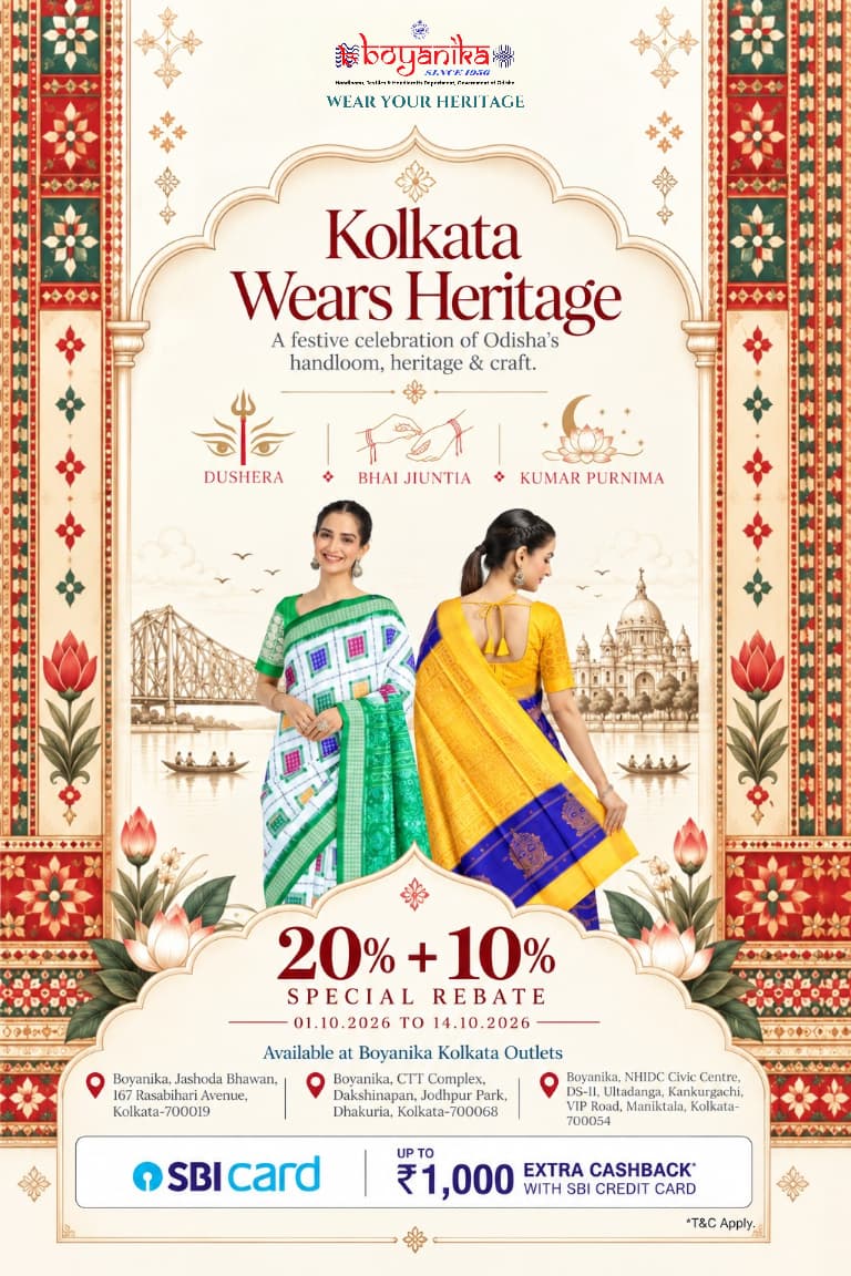 KOLKATA WEARS HERITAGE ✨ Boyanika - Wear Your Heritage. The Authentic Weave of Odisha's Living…